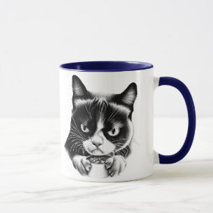 Funny Cat Mug Morning Coffee