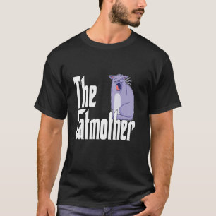Funny Cat Mum Catmother Cute Yawning Cat Mother Ki T-Shirt