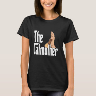 Funny Cat Mum Catmother High Five Cat Mother Kitty T-Shirt