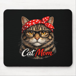 Funny Cat Mum Cute Cat Lovers Mothers Day Mouse Mat