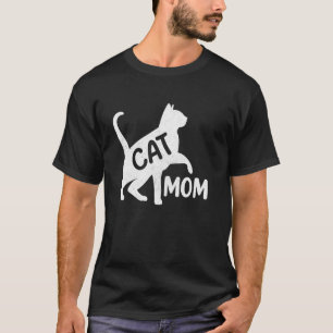 Funny Cat Mum Mama Cat Lover Girls Women Mothers D T-Shirt