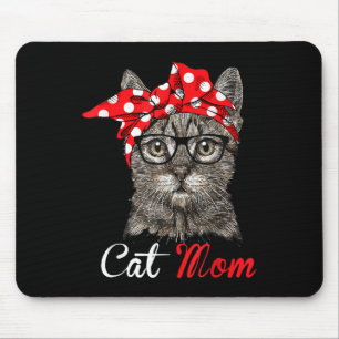 Funny Cat Mum Shirt For Cat Lovers-mothers Day Gif Mouse Mat