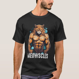 Funny Cat Musculation for Men Gym Weight lifting C T-Shirt