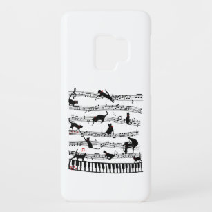 Funny Cat Music Note, Gift For Piano Player, Music Case-Mate Samsung Galaxy S9 Case