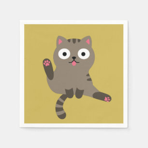 Funny Cat Napkin