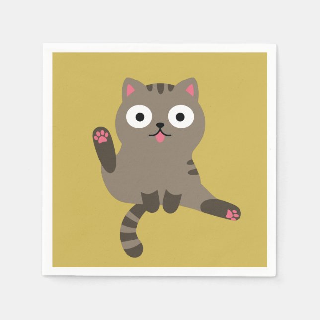 Funny Cat Napkin (Front)
