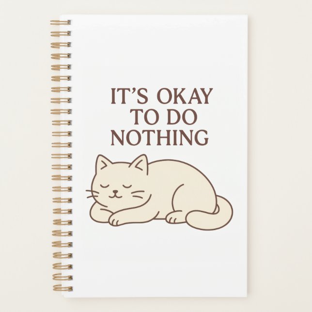 Funny Cat Notebook – Cute Journal for Cat Lovers Planner (Front)