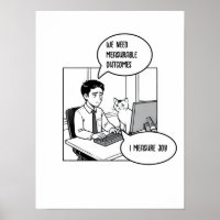 Funny Cat Office Work Humour Corporate Cartoon