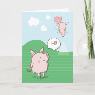 Funny Cat on St. Patrick’s Day with Green Hat Tie  Card