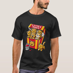 Funny Cat Owner Gift Kitten Nuggets Food Pun Women T-Shirt
