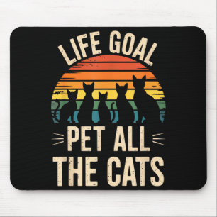 Funny Cat Parent Vet Tech Vetinary Life Goal Pet A Mouse Mat