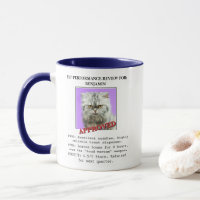 Funny Cat Performance Review Custom Photo Coffee