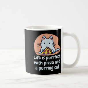 Funny Cat Pizza Lover Kitten Cute Cat Hilarious Qu Coffee Mug