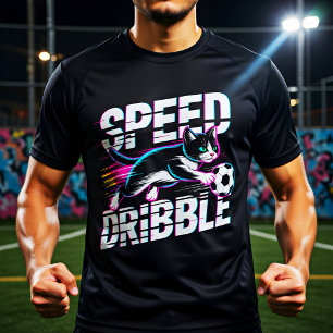 Funny Cat Playing Soccer - Gift for Kids & Teens T-Shirt
