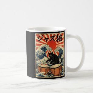 Funny Cat Playing Timpani For Jazz Musician Percus Coffee Mug