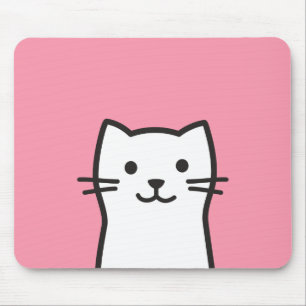 Funny cat portrait mouse mat