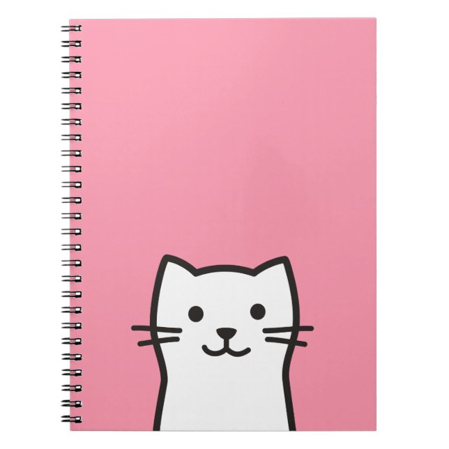 Funny cat portrait notebook (Front)