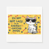 Funny Cat Poster, Cartoon cat wearing sunglasses 