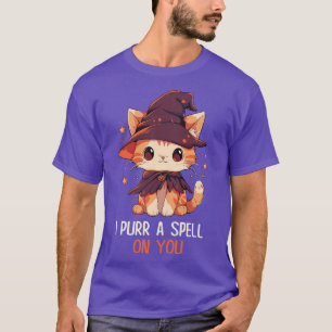 Funny Cat Pun Witch Spell Graphic Men Kids Women H T-Shirt