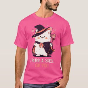 Funny Cat Pun Witch Spell Graphic Men Kids Women H T-Shirt