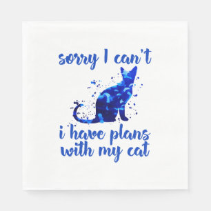 funny cat quote   napkin