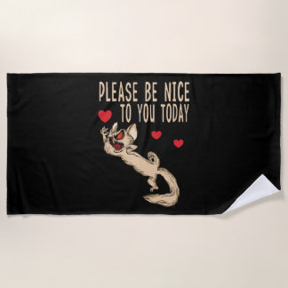 Funny Cat Quote Tomcat nice Design Beach Towel