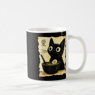 Funny Cat Ramen Graphic Tee Japanese Kawaii Anime  Coffee Mug