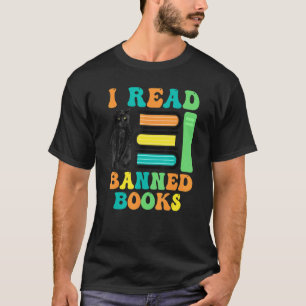Funny Cat Reader I Read Banned Books For men and W T-Shirt