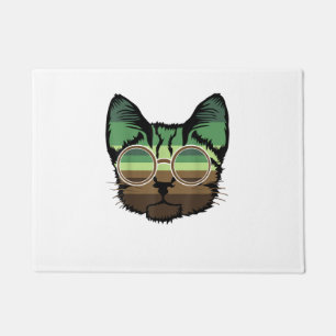 Funny Cat retro Doormat