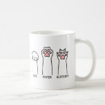 Funny Cat Rock Paper Scissors Meme Game Humour Art Coffee Mug<br><div class="desc">Start your morning with a smile thanks to this Funny Cat Rock Paper Scissors Meme Game Humour Art Coffee mug! Featuring a hilarious cat mid-battle in the ultimate hand game showdown, this playful art design brings together humour, creativity, and feline charm. It’s the perfect way to add character to your...</div>