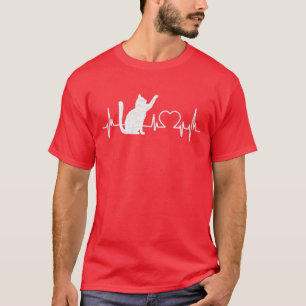 Funny Cat s for Women - Meowy Cute Cat Lover Heart T-Shirt