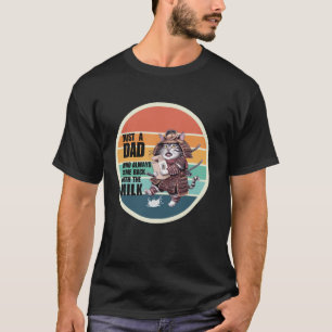 Funny Cat Samurai Just A Dad T-Shirt