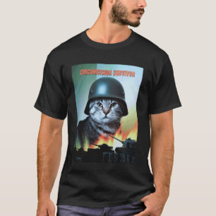 Funny Cat Saying Circumcision Survivor Parody Humo T-Shirt