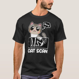 Funny Cat Scan X-Ray Kitten Radiology Meaw Radiolo T-Shirt
