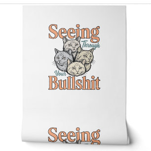 Funny Cat Seeing Through Your Vintage Des Wallpaper