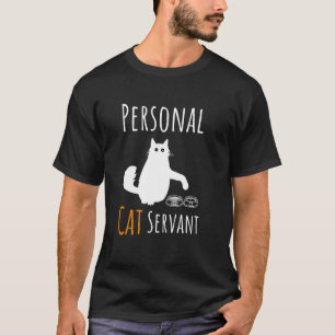 Funny Cat Servant Shirt Black Cat Lover Humour Gif