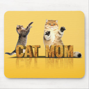 Funny cat shirt   cat mom gift   cat mommy mouse mat