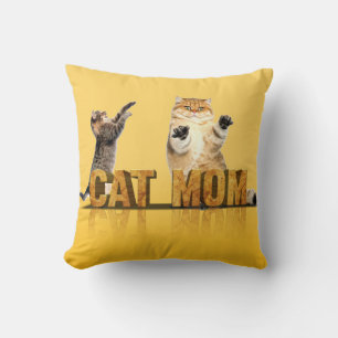 Funny cat shirt cat mum gift cat mummy cushion