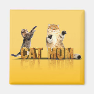 Funny cat shirt cat mum gift cat mummy magnet