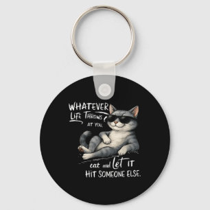 Funny Cat Shirt Funny Quote Graphic Tees For Men W Key Ring