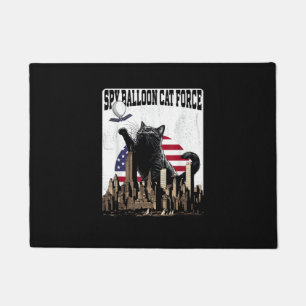 Funny Cat Spy Balloon Doormat