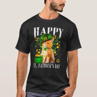 Funny Cat St Patrick Day Happy Catrick's Day T-Shirt