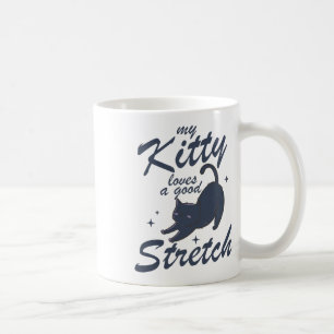 Funny Cat Stretch Shirt – Cute Kitty Yoga Gift Tee Coffee Mug