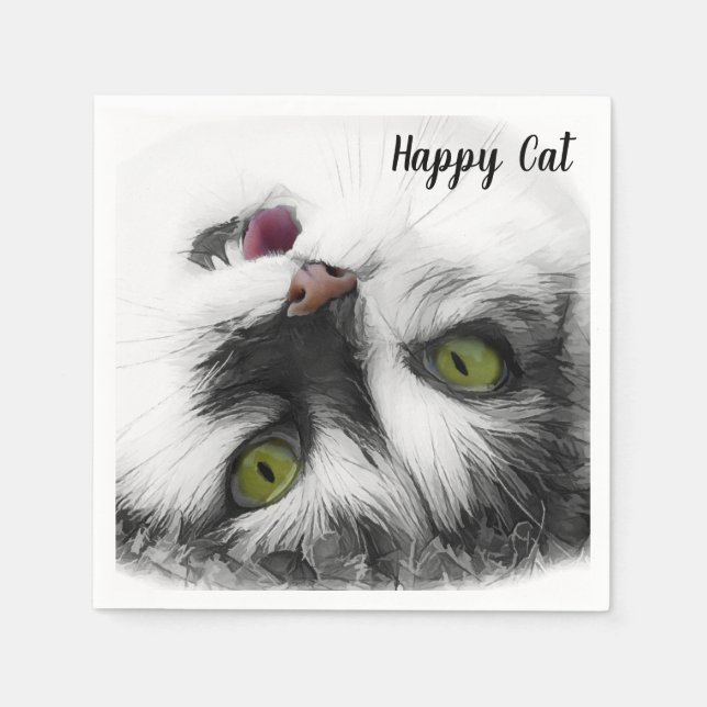 Funny Cat stylish Napkin (Front)