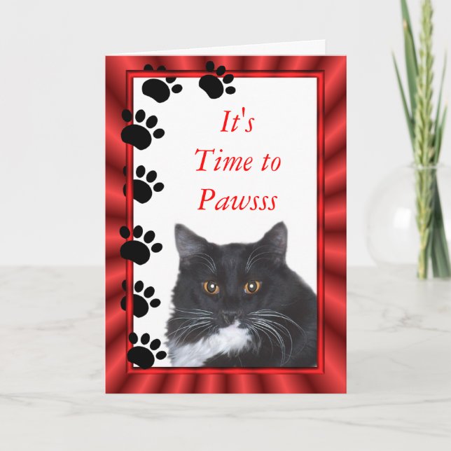 Funny Cat Sylvester card-customise any occasion Card (Front)
