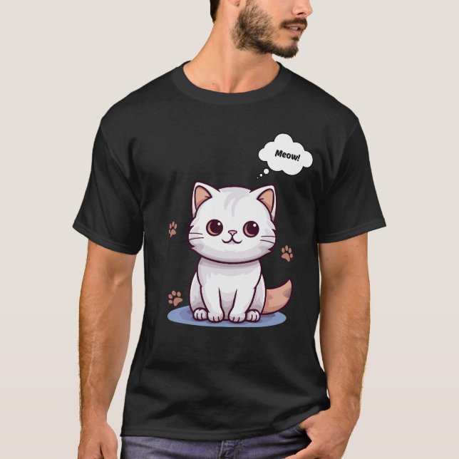 Funny Cat t-Shirt , Cat shirt ,Cat Lover Shirt,  (Front)