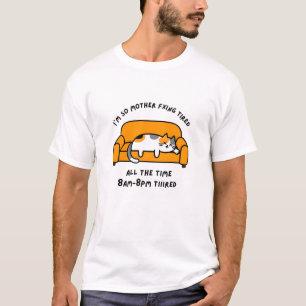 Funny Cat T-Shirt Retro Cat Meme Tee Humourous Cat
