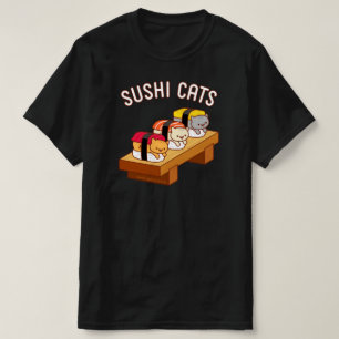 Funny Cat T-Shirt - SUSHI CATS