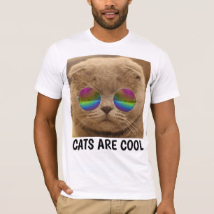 Funny Cat T-shirts, CATS ARE COOL T-Shirt