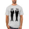 Funny Cat T-shirts, TWO CATS WEARING SUITS
